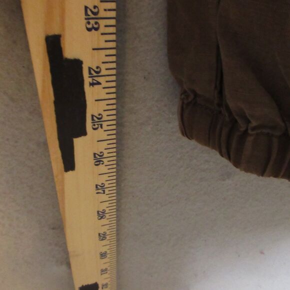 Pilcro Anthropologie Jogger Pants Brown Linen Lyocel Pockets Relaxed Fit - Picture 10 of 16